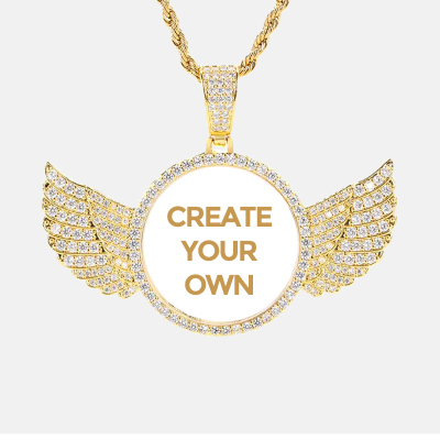 Custom Jewelry Phone Case - Perfect Gift - CUSTOM WINGED PENDANT