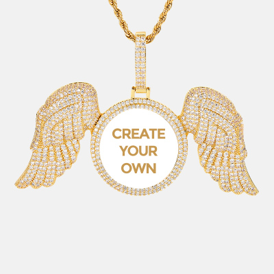 Custom Jewelry Phone Case - Perfect Gift - CUSTOM WINGED PENDANT