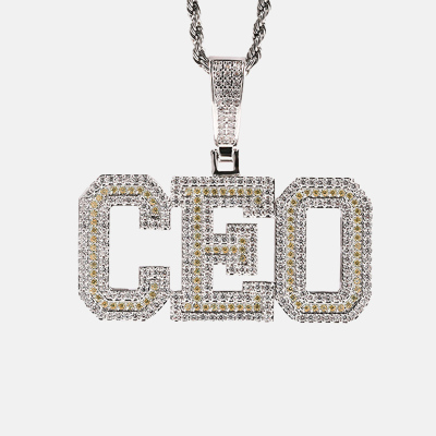 Custom Jewelry Phone Case - Colorful Diamonds Letter Pendant, Perfect Gift - CUSTOM LETTERS NECKLACE
