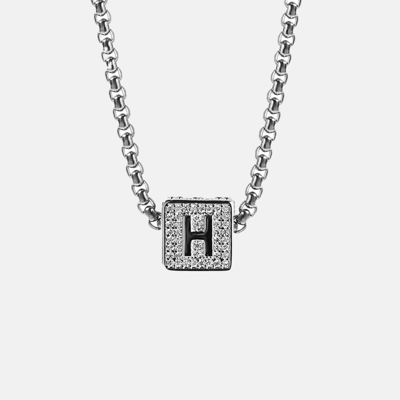 ZXI - E - Custom Jewelry - Perfect Gift - INITIAL NECKLACE