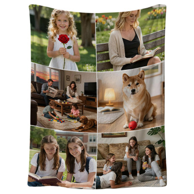 Custom Phone Case - ZXI Design Your Own Perfect Personalized Picture Blanket - 6 Pictures - PERSONALIZED CUSTOM BLANKET