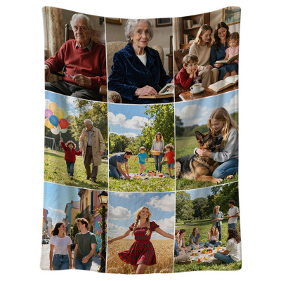 Custom Phone Case - ZXI Design Your Own Perfect Personalized Picture Blanket - 9 Pictures - PERSONALIZED CUSTOM BLANKET