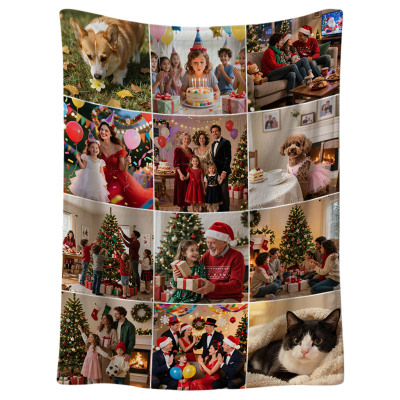 Custom Phone Case - ZXI Design Your Own Perfect Personalized Picture Blanket - 12 Pictures - PERSONALIZED CUSTOM BLANKET