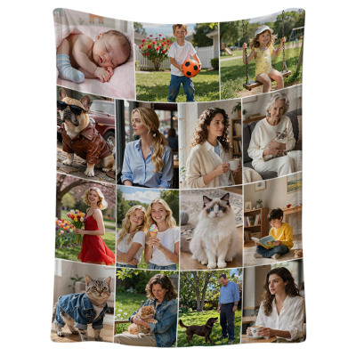 Custom Phone Case - ZXI Custom Blanket with Pictures - Personalized Baby Blankets - Custom Photo Blanket - 15 Pic - PERSONALIZED CUSTOM BLANKET