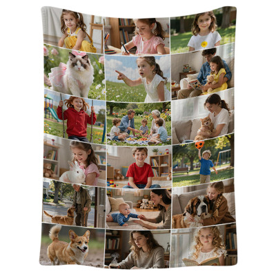 Custom Phone Case - ZXI Design Your Own Perfect Personalized Picture Blanket - 18 Pictures - PERSONALIZED CUSTOM BLANKET