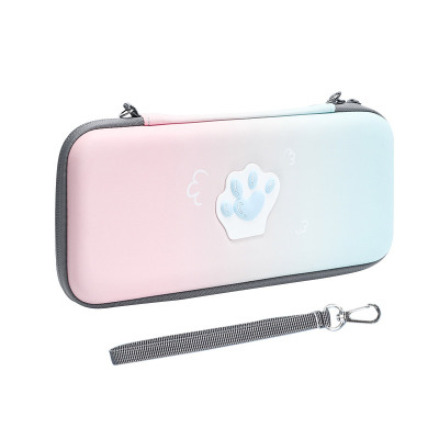 ZXI Carry Case for Nintendo Switch, Cute Cat Claw Design, Ultra Slim Portable Travel Bag, with Wristband & 10 Game Cards Slot - NANCY