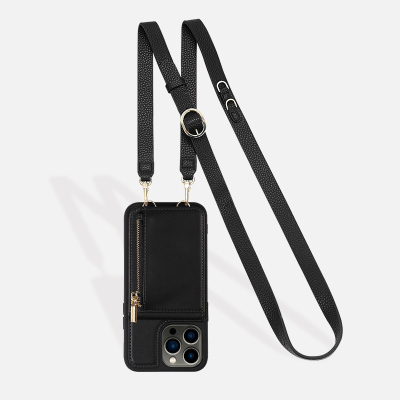 iPhone 15 Pro Case - Crossbody Wallet Phone Case - ZXI Crossbody Wallet Case - NOELLE