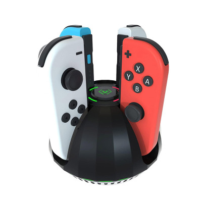 ZXI 4 in 1 Controller Charging Dock for Nintendo Switch & OLED Console JoyCons, 10W Charger Station, with Charger Cable & Indicator - JOYCON CHARGER 4 IN 1