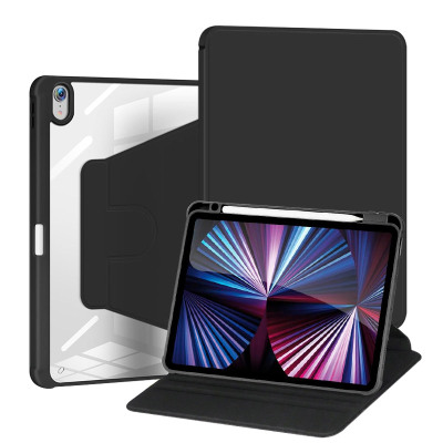iPad Air 2 (2014 9.7Inch) Case - ZXI Classic Folio Case for iPad, 360 Degree Rotation, with Pencil Holder, Shockproof Protective Cover - ROTATING 360 CASE