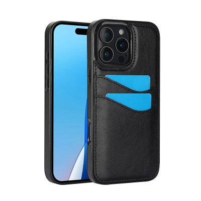 iPhone 12 Pro Max Case - Wallet Phone Case - ZXI Classic Wallet Phone Case, Slim Sleek Hard Protection Cover, with Back Card Holders, Scratchproof - CLASSIC SLIM WALLET CASE