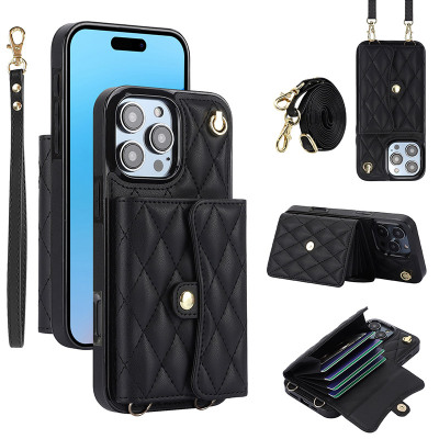 Samsung Galaxy A12 Case - Wallet Crossbody Phone Case - ZXI Crossbody Wallet Phone Case, Leather Kickstand Cover, RFID Blocking Protective, with Card Holder & Wrist Strap - CLASSIC CROSSBODY WALLET CASE
