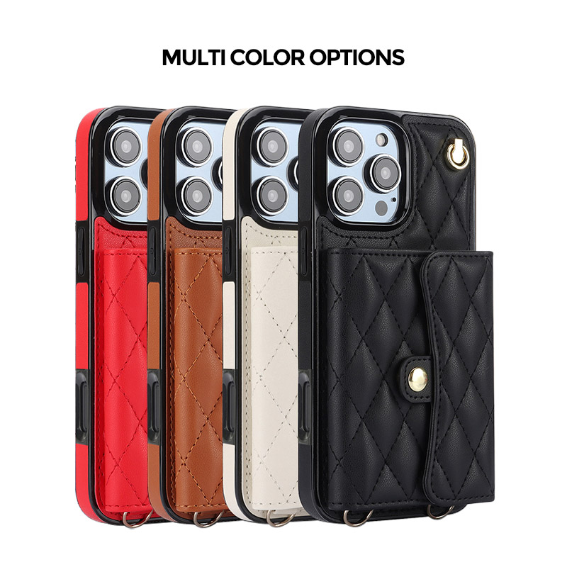 ZXI - iPhone 16 Pro Max Case - Wallet Crossbody Phone Case - ZXI