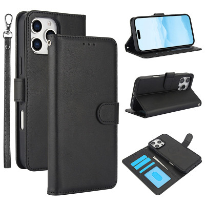 Samsung Galaxy S9 Plus Case - Wallet Folio Flip Detachable Phone Case - ZXI Detachable Wallet Phone Case, Magnetic Flip Kickstand, Premium Leather, with Wrist Strap, Shockproof Protective Cover - DETACHABLE FLIP WALLET CASE