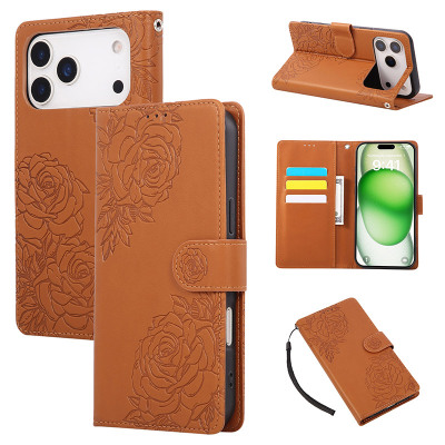 Wallet Folio Flip Phone Case - ZXI Flip Wallet Phone Case, Stylish Flowers Pattern Design, Magnetic Closure, with Card Slots & Wrist Strap - STYLISH FLOWER WALLET CASE