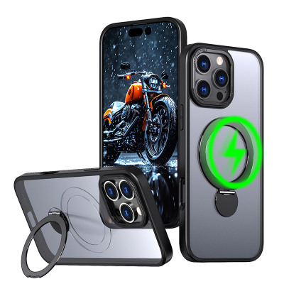Heavy Duty Phone Case - ZXI Heavy Duty Magnetic Phone Case, Support Magsafe, with 360° Rotating Ring Kickstand, Military Grade Drop Protection - 360 ROTATING KICKSTAND MAGSAFE CASE
