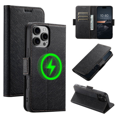iPhone XS Max Case - Wallet Folio Flip Phone Case - ZXI Flip Wallet Phone Case, Magnetic Closure, Support Magsafe, with Credit Card Slots - FLIP WALLET MAGSAFE CASE