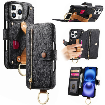 iPhone 16e Case - Wallet Folio Flip Phone Case - ZXI Flip Wallet Phone Case, Magnetic Closure, Premium Leather, with Credit Card Slots - FLIP WALLET LEATHER CASE