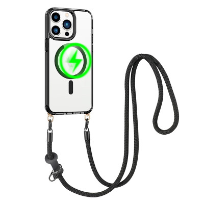 Heavy Duty Crossbody Phone Case - ZXI Crossbody Magnetic Phone Case, Support Magsafe, with Detachable Lanyard, Shockproof Protective Cover - MAGSAFE CROSSBODY CASE