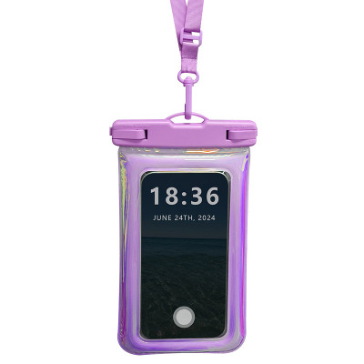 Full Body Protection Waterproof Crossbody Phone Case - ZXI IPX8 Floating Waterproof Phone Pouch, Touchscreen Friendly, with Crossbody Lanyard, Compatible with 7.5inch Beach Accessories - IPX8 FLOATING WATERPROOF POUCH