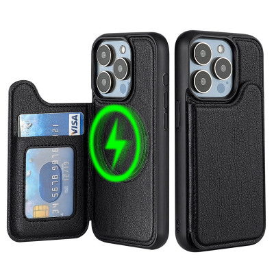 Google Pixel 7 Pro Case - Wallet Phone Case - ZXI Slim Wallet Phone Case, Support Magsafe, with Card Slot Holder, Premium Leather Cover, Shockproof Protective - MAGSAFE SLIM WALLET CASE