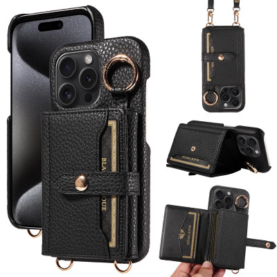Google Pixel 6 Case - Wallet Crossbody Phone Case - ZXI Luxury Business Wallet Phone Case, Premium Leather, with Card Slot Holder & Shoulder Straps, Shockproof Protective Cover - LEATHER CROSSBODY WALLET CASE