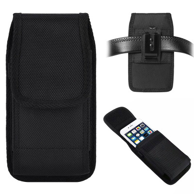 iPhone 16e Case - Wallet Phone Case - ZXI Classic Nylon Phone Purse, Velcro Closure Design, with Belt Clip & Built in Pen Holder - CLASSIC NYLON PURSE