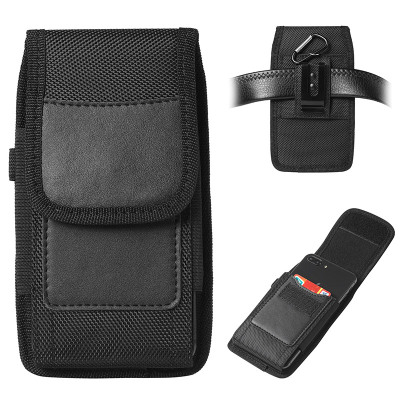 Wallet Phone Case - ZXI Classic Nylon Phone Purse, Velcro Closure, Built in Pen Holder, with Belt Clip & Card Slot - CLASSIC NYLON PURSE