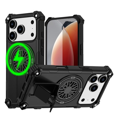 iPhone 13 Case - Heavy Duty Phone Case - ZXI Heavy Duty Phone Case, Compatible with MagSafe, Built in Hidden Folding Stand, Shockproof Protection - MAGSAFE HEAVY DUTY CASE