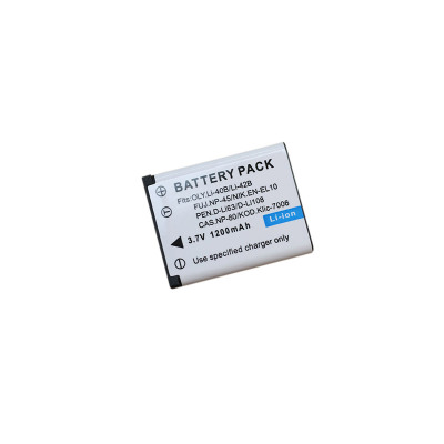 Compatible with Nikon S60, S80, S200, S210, S220, S230, S500 and more - EN-EL10 / NP-45 / NP-45A / NP-45B / LI-40B / LI-42B / NP-80 / CNP-80 / KLIC-7006 / D-LI63 Battery Replacement for Nikon Cameras